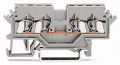 WAGO Svorka 280-621 4vodičová, řadová, průchozí, boční držáky značení, na DIN lištu 35 × 15 a 35 × 7,5, CAGE CLAMP®, 2,5